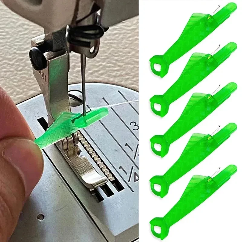 1-40PCS Fish Type Sewing Automatic Needle Inserter Quick Wire Loop Needle Threader DIY Sewing Craft Needle Threader Tool