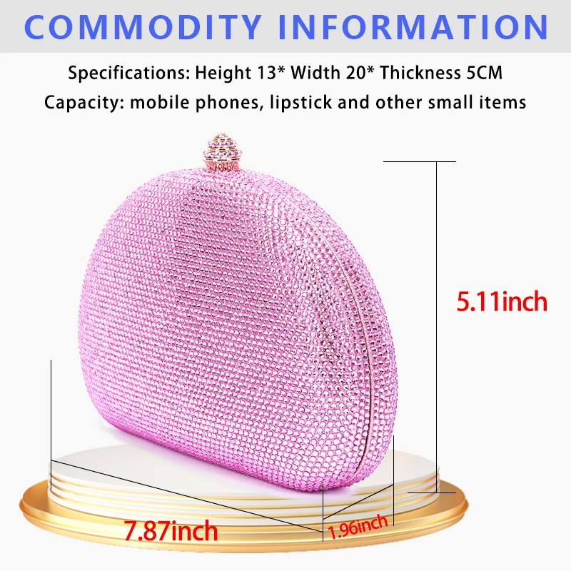 Luxus hochwertige Gold Diamant glänzende Hochzeits feier Clutch Kristall Geburtstag Weihnachten Valentinstag Geschenk Dame Abend tasche