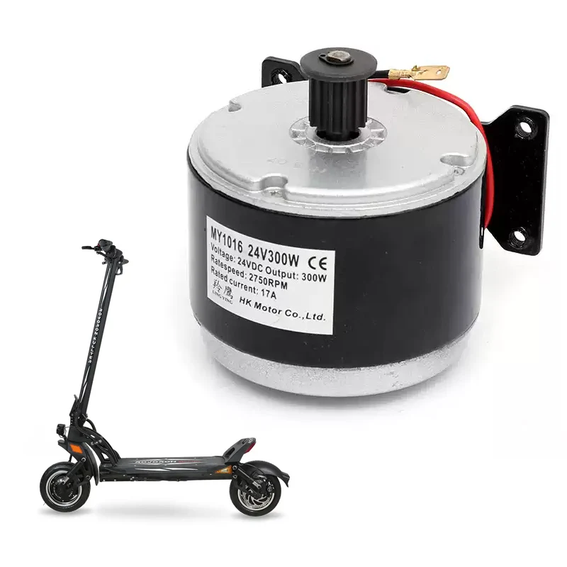 

24V 300W DC Brush Motor Mini Electric Vehicle Small Brush Synchronized Pulley Scooter Motor High Torque for Electric Scooter