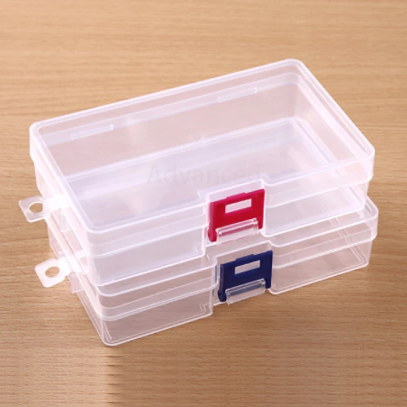 Transparent Plastic Storage Jewelry Box Empty storage box Container For Beads Earring Box For Jewelry Rectangle Case 146*85*35mm