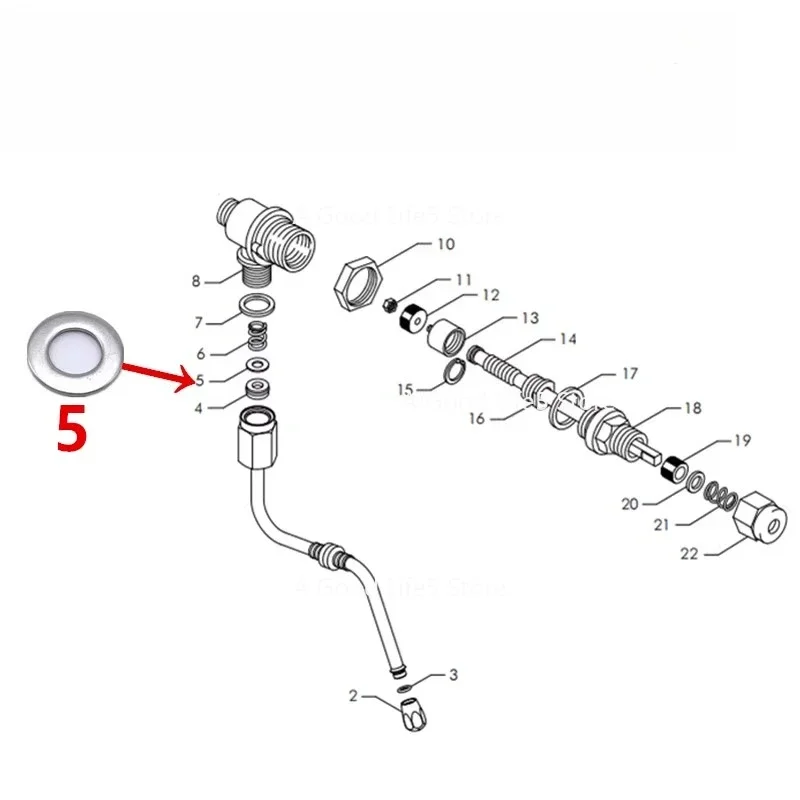 Applicable To ASTORIA Coffee Machine Steam Valve Gasket Steam Spool Seal Ring