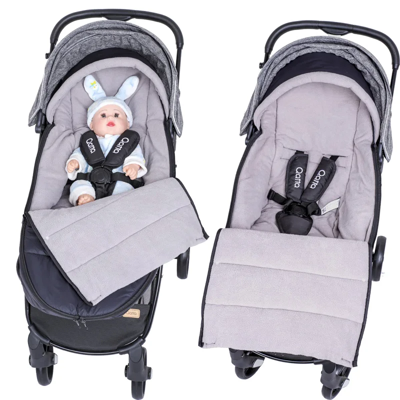 Carrinho de bebê footmuff universal apto para 95% carrinhos inverno meias quentes à prova dwaterproof água algodão saco dormir carrinho de bebê acessórios