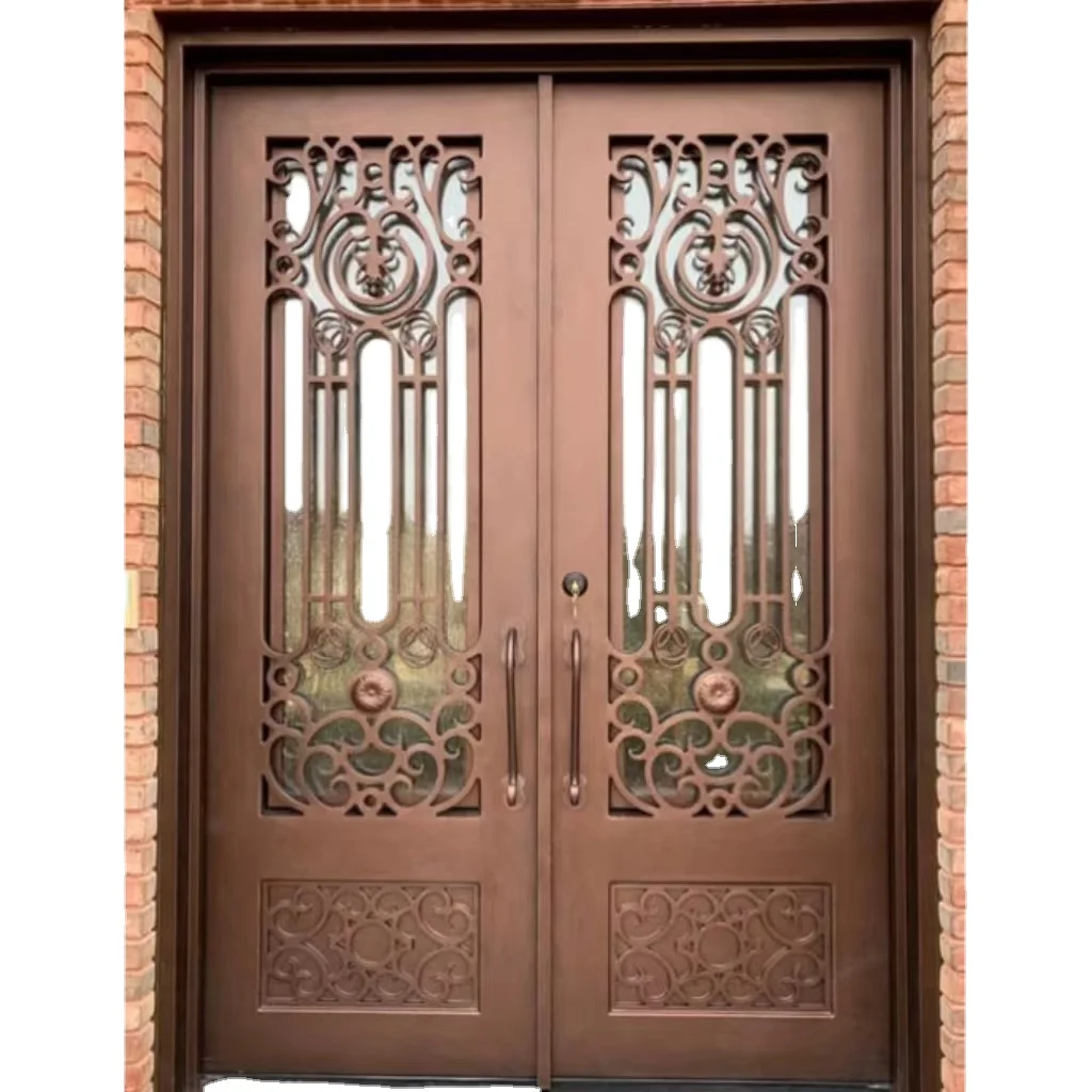 

Golden Supplier iron pipe door wrought iron door price iron garage doors