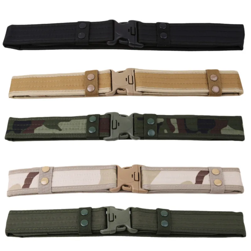 

Outdoor Style Combat Belt Set Quick Release Tactical Belts Fashion Men Canvas Waistband Outdoor Hunting Hiking Travel Tool