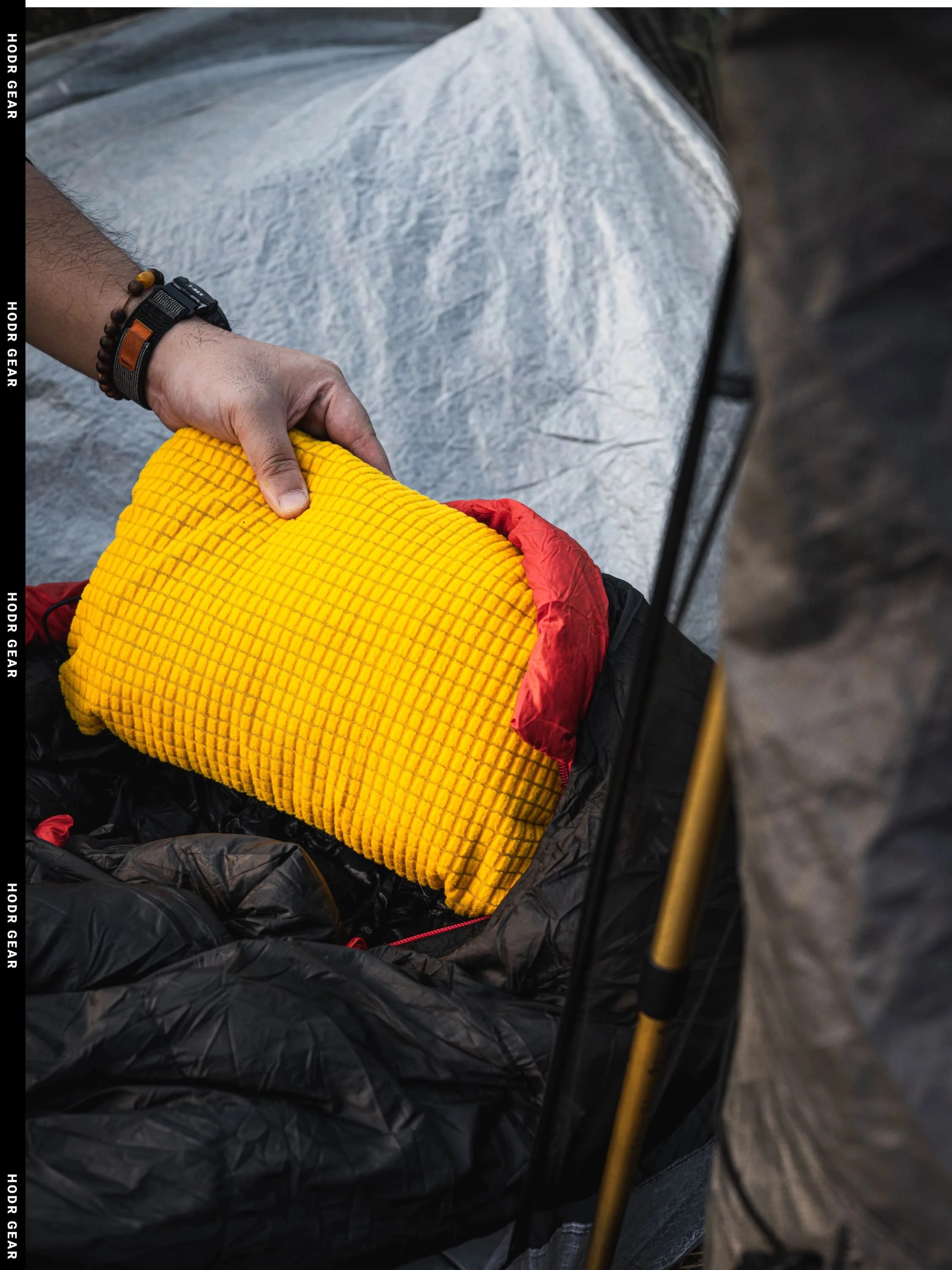 [HODR GEAR] 2-in-1 Packbeutel & Kopfkissen aus UHMWPE, Multifunktionale Outdoor-Kopfstütze, 53g Ultraleicht für Wanderer und Camper – Detail 14