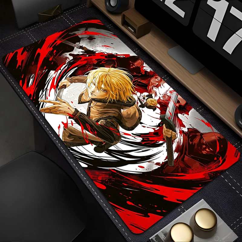 Rubber Mouse Pad HD Print Gamer Computer Desk Mat PC Accessories Pads Vinland Saga Large size Anime Mousepad Cool Gaming Carpet