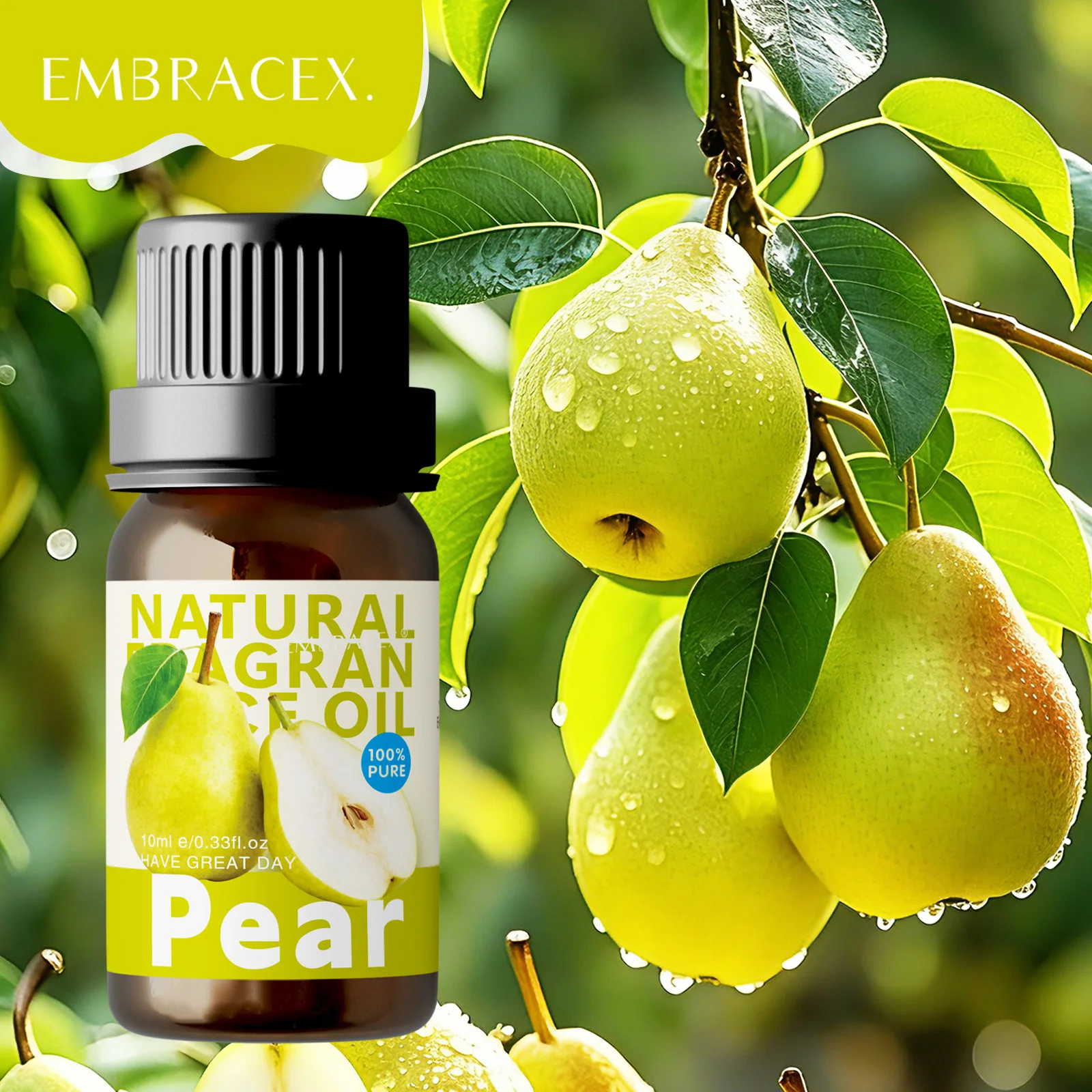 

10ml Pear Essential Oil Fruit Fragrance Oil Candle Making Room Diffuser/Humidifier Gift To Friends