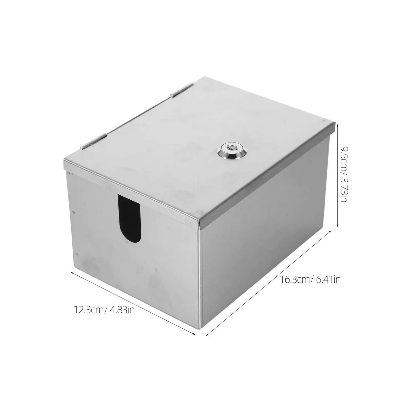 Waterproof Stainless Steel Outdoor Socket Box with Lockable Cover for Halloween Christmas Decor
