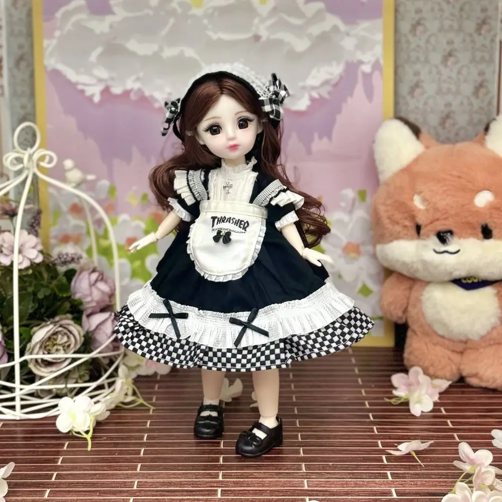 1/6 SD 30cm Bjd Doll with Clothes Long Hair with Wig Make Up Princess Dress Up BJD Dolls Attractive Eyes Elegant