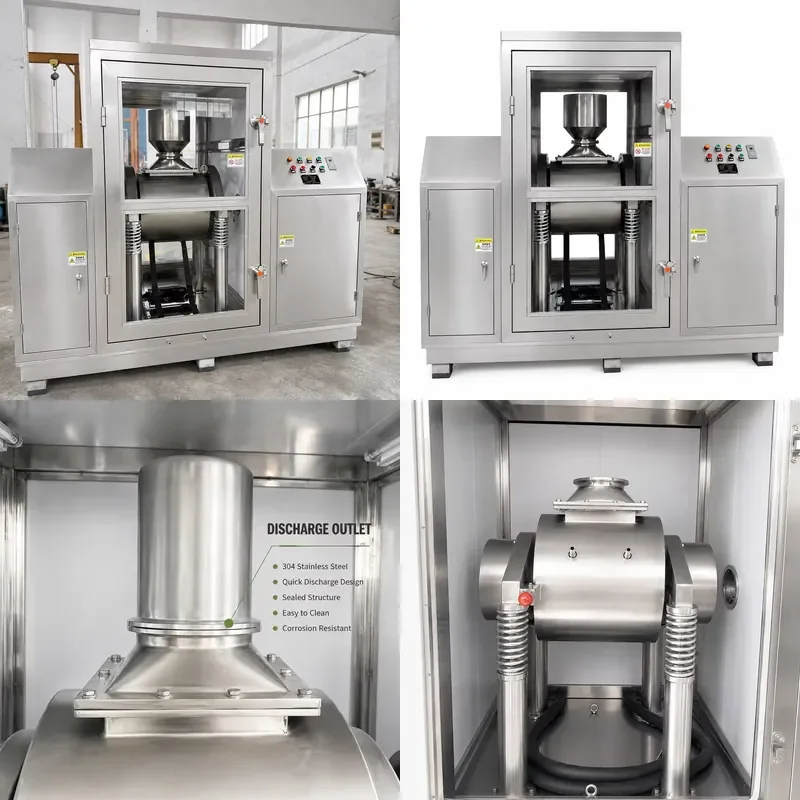 Industrial Vibration Grinder Wear Resistant Stainless Steel Ultra Fine Grinding Machine for Powder Processing