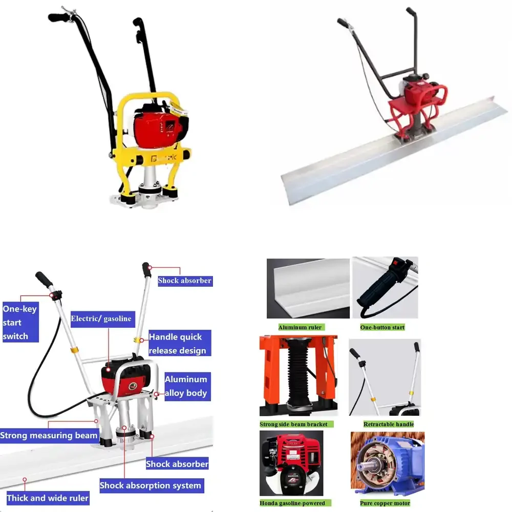 Concrete Vibratioon Ruler electric Engine Vibration Ruler Leveling Concrete Vibrating Machine