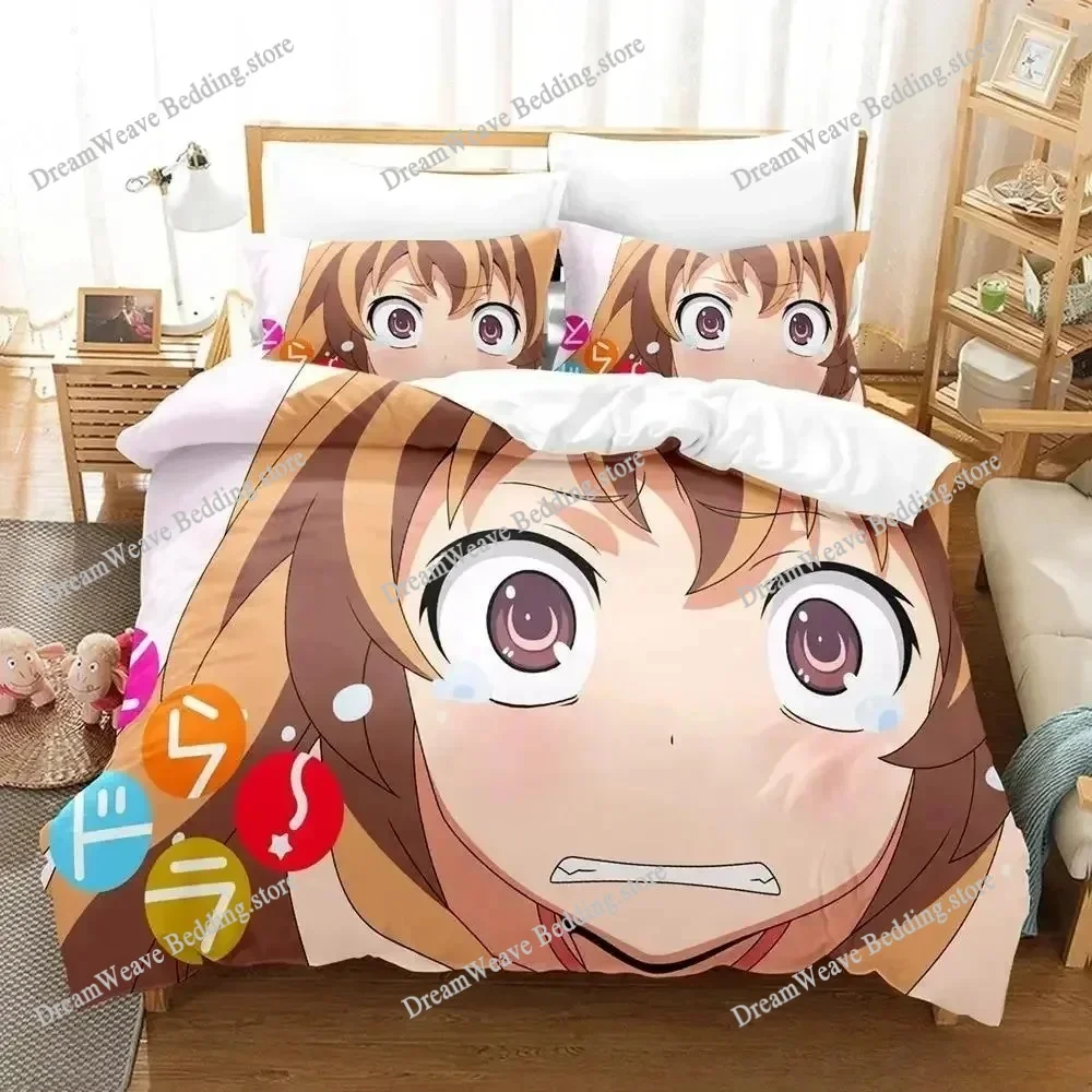 

Fashion 3D Print Anime Bed Sheet Toradora Bedding Set Single Twin Full Queen King Size Bed Set Adult Kid Bedroom Duvetcover Sets