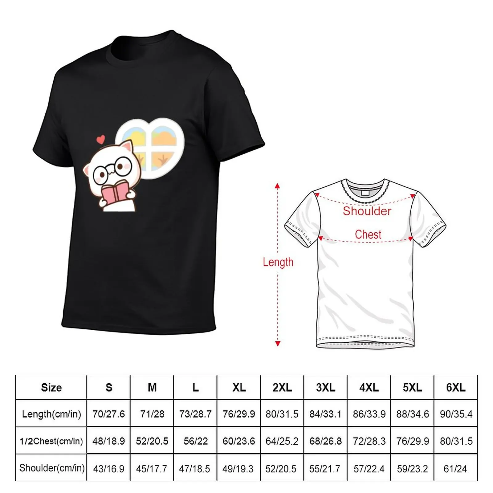 New mochi mochi Peach Cat Long T-Shirt T-shirt short vintage clothes tees oversized t shirt men