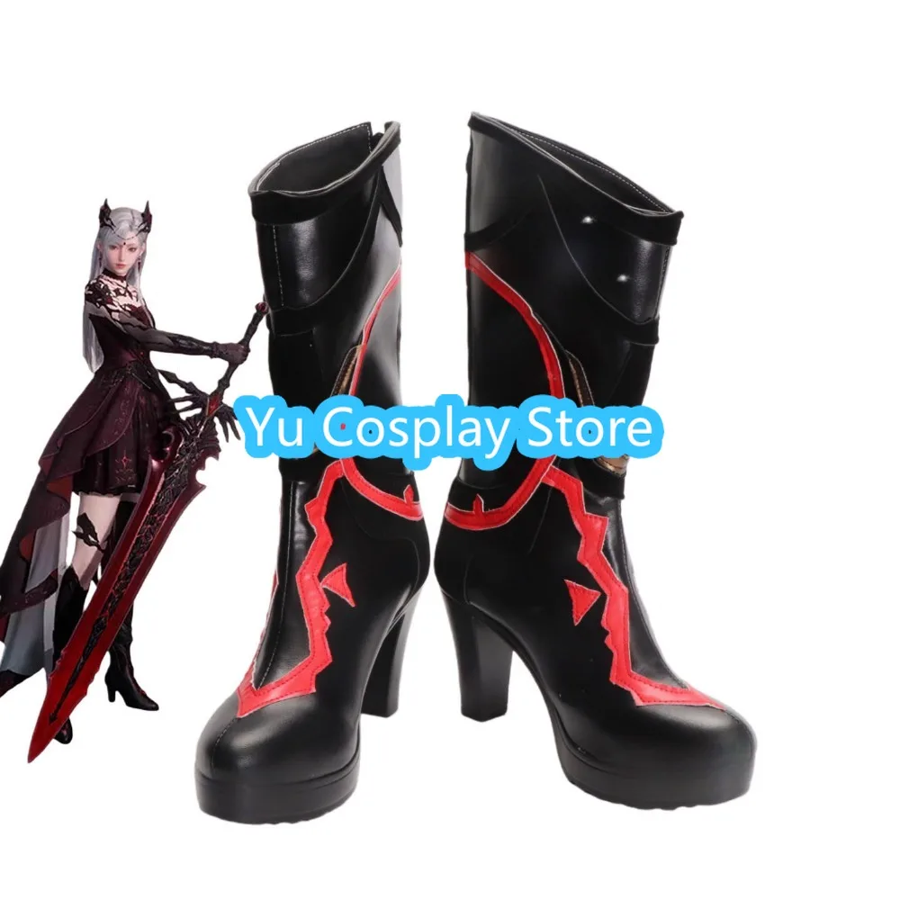 Shoes Game Love and Deep Space Hunter Deep Red Weaving Abyss Role Playing Shoes Ladies Congratulations Party High Heels Shoes
