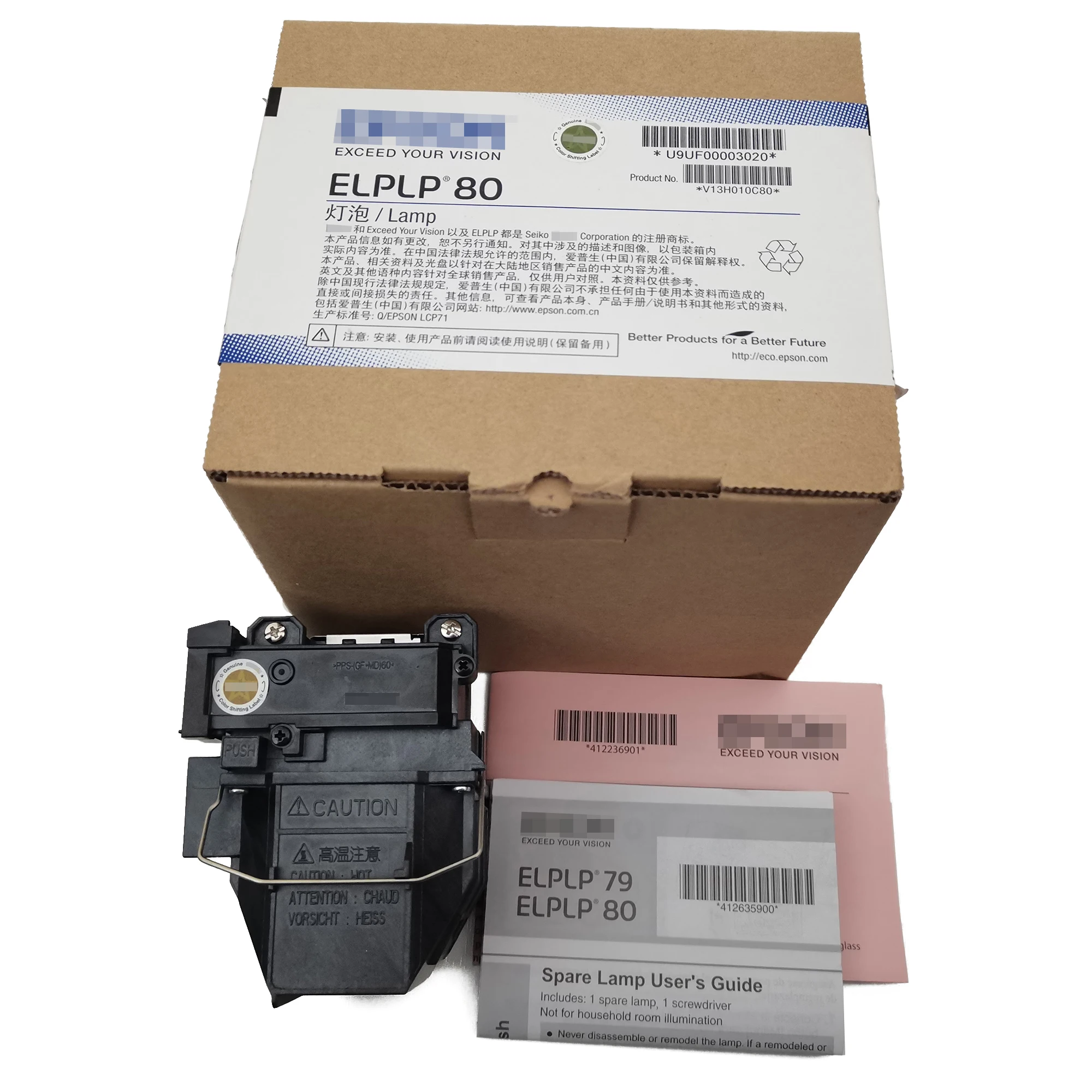 

Original ELPLP80 Lamp for EPSON EB-1420Wi EB-1420WT EB-1430Wi Projectors