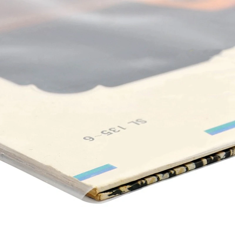 90 حقيبة مسطحة مفتوحة من الأعلى 6.7 مل غطاء قوي من البلاستيك مسجل فينيل الأكمام الخارجية لـ 12 بوصة مزدوجة/بوابة 2LP 3LP 4LP