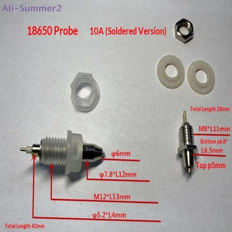 {Summer2} 18650 Test Stand Probe Internal Resistance Tester Accessories Battery Divider Cabinet Battery Test Probe