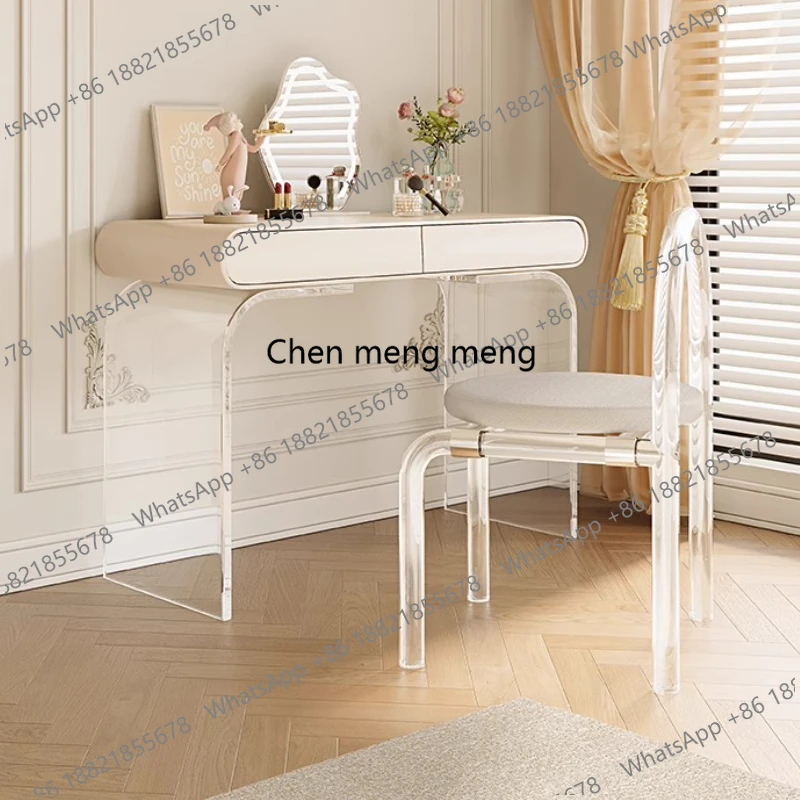 

Desgin Minimalist Dressing Table White Comfortable Mirror Cabinet Cream Vanity Table Cheap Console Closets Vestidores Furniture