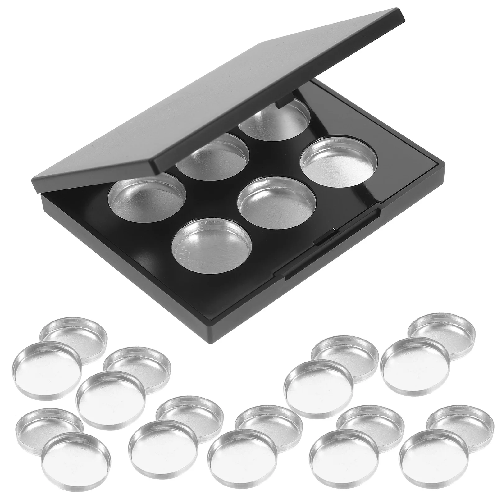 1Set Eyeshadow Holder Durable Wear Resistant Makeup Case Compact Refillable Organizer DIY Travel Blush Storage Box