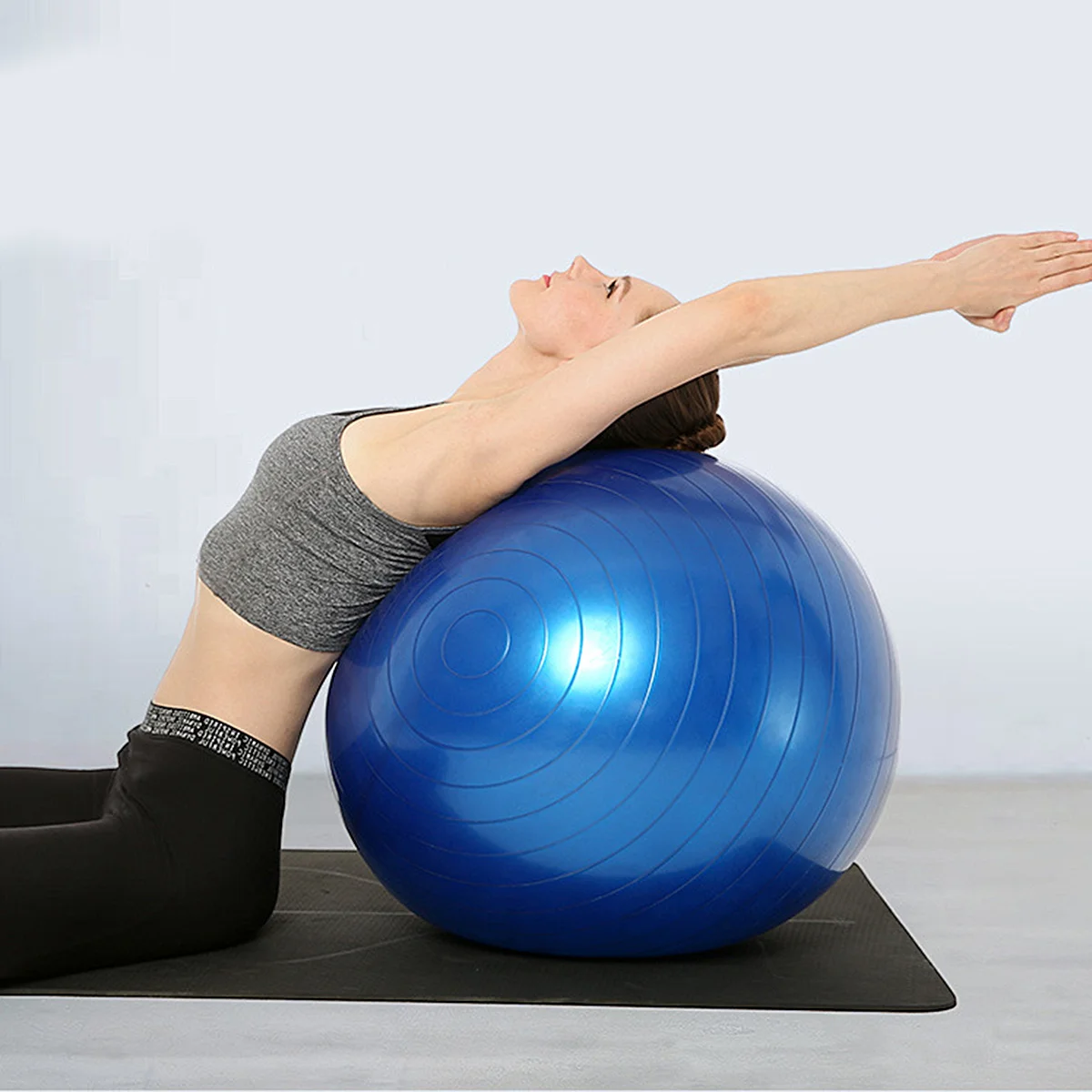 

1Pcs Explosion-Proof Pilates Yoga Ball 55cm Thick PVC Flexible Balance Anti Burst Core Exercise Training Yoga Auxiliary Ball