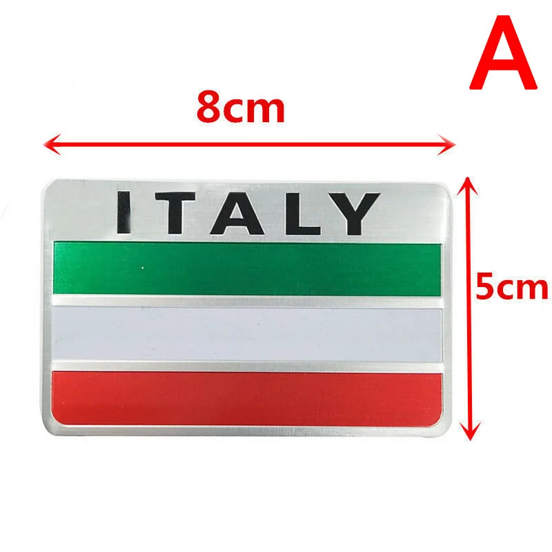 

1 PCS 3D Italian German British American French Flags Modified Car Signs Nameplates Car Logos Car Stickers Body Stickers