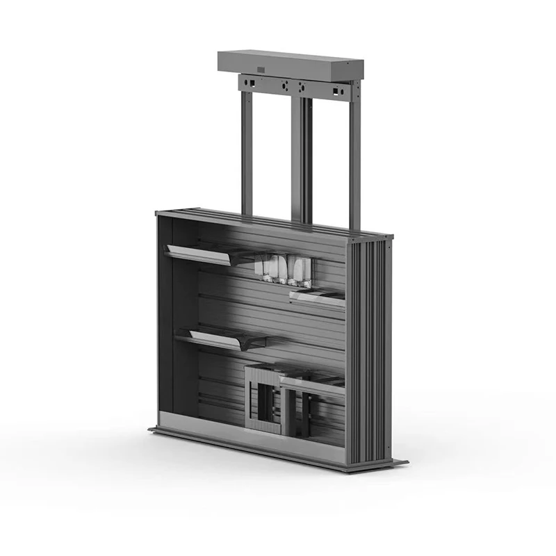 Voice-Controlled Vertical Pull-Down Electric Kitchen Cabinet Intelligent Lifting Basket Machine Hanging Cabinet Seasoning Rack