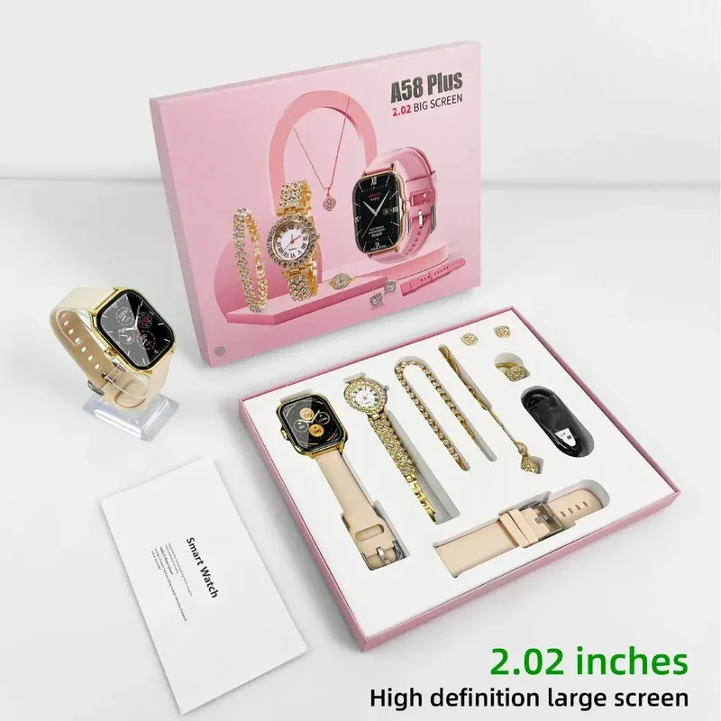 2025 New Fashion Lady Smartwatch Alarm Clock Voice Assistant Interactive Music Smart Watch Outdoor Sports And Fitness Smartband