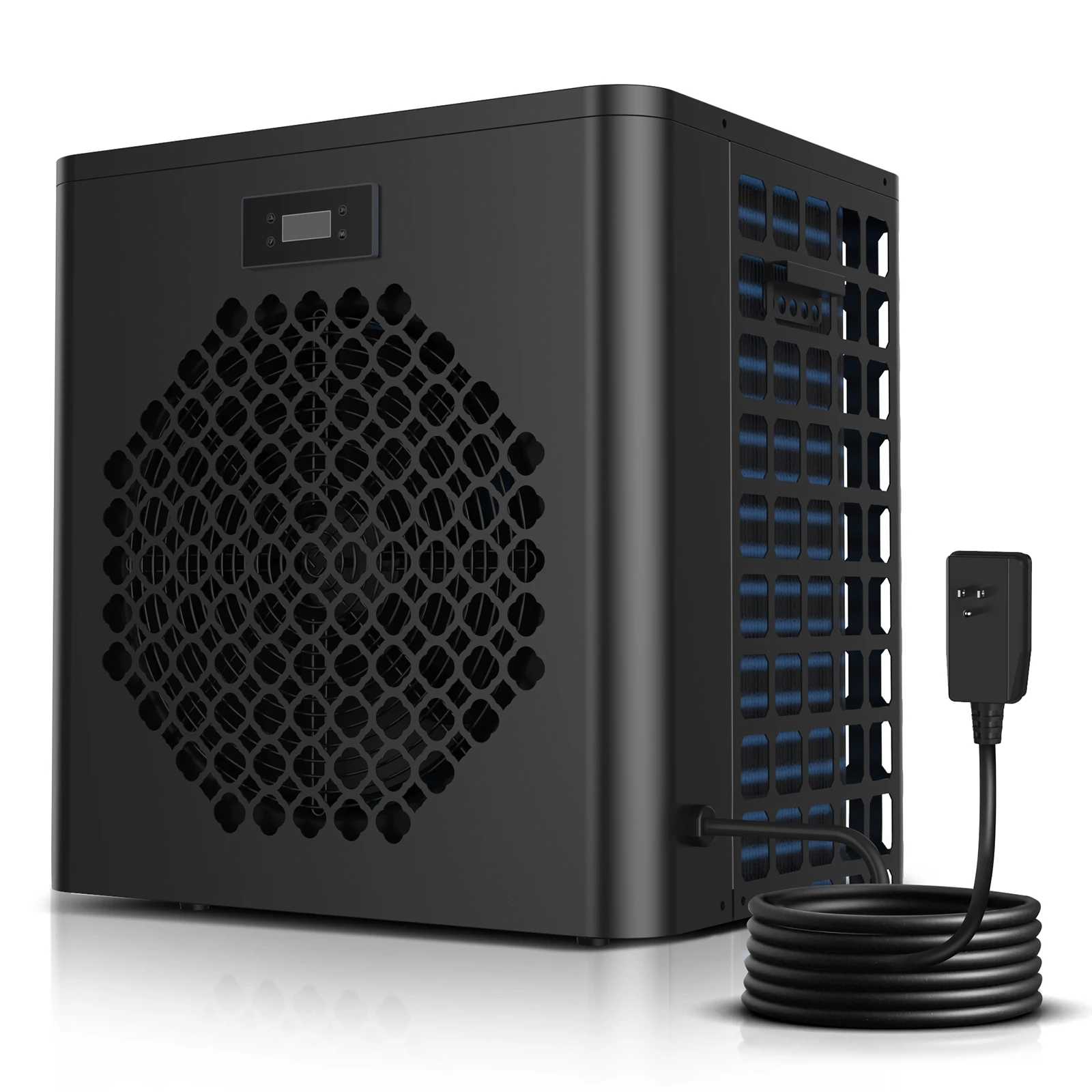 Calentador de piscinas sobre el suelo de 16000BTU, calentador eléctrico para piscinas y intercambiador de calor de titanio de 110V