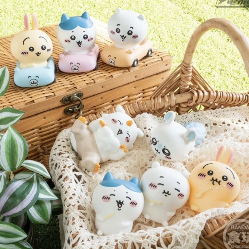 Anime Kawaii Limited Greedy Chikawas Collection Limited Random Box Cartoon Cute Enamel Toy Hachiwares Usagis Doll Handheld Box