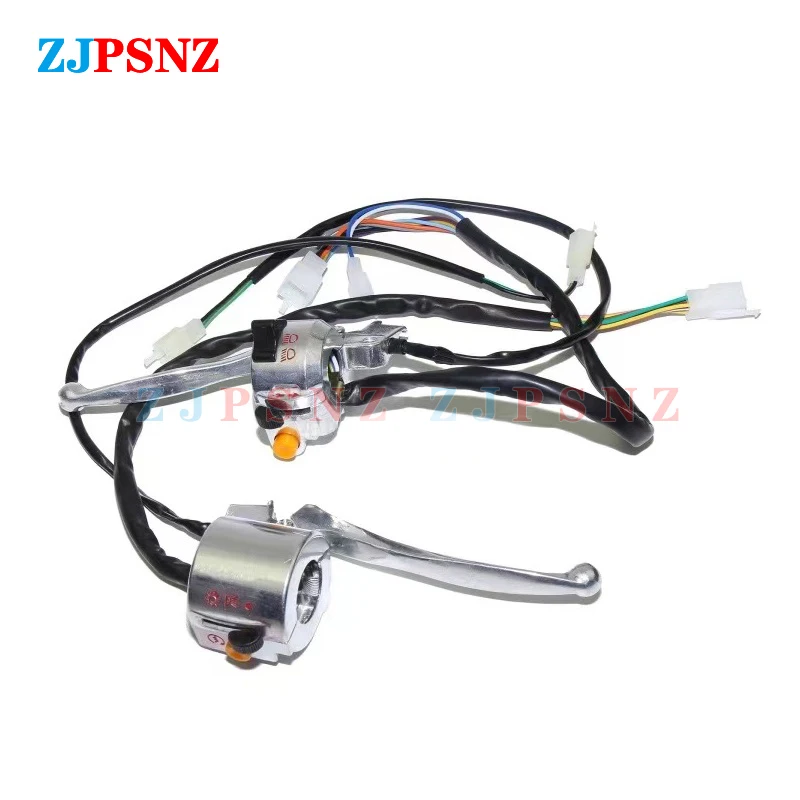 22MM Motorcycle Scooter E-bike Right Left Handlebar Switch For Retro Scooter Drum Brake Horn Fog Lamp Lighting Switch Waterproof