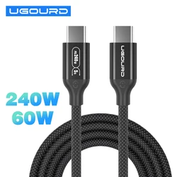 UGOURD Type C 240W Super Fast Charge Cable USB C PD 60W Quick Charging Power cord for iPhone15 Plus Pro SAMSUNG Huawei Xiaomi