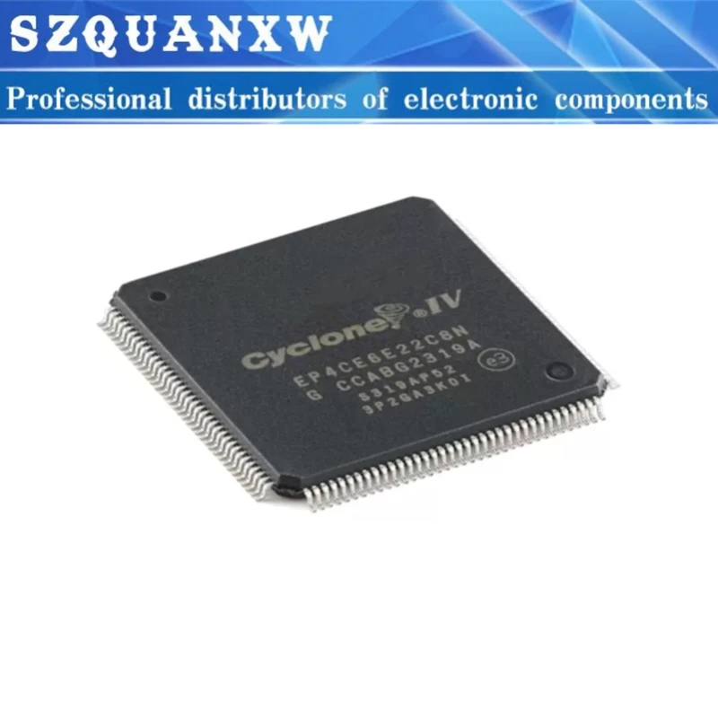 2PCS EP4CE6E22C8N EP4CE6E22 PQFP-144 Programmable Logic Chip FPGA IC Integrated Circuit