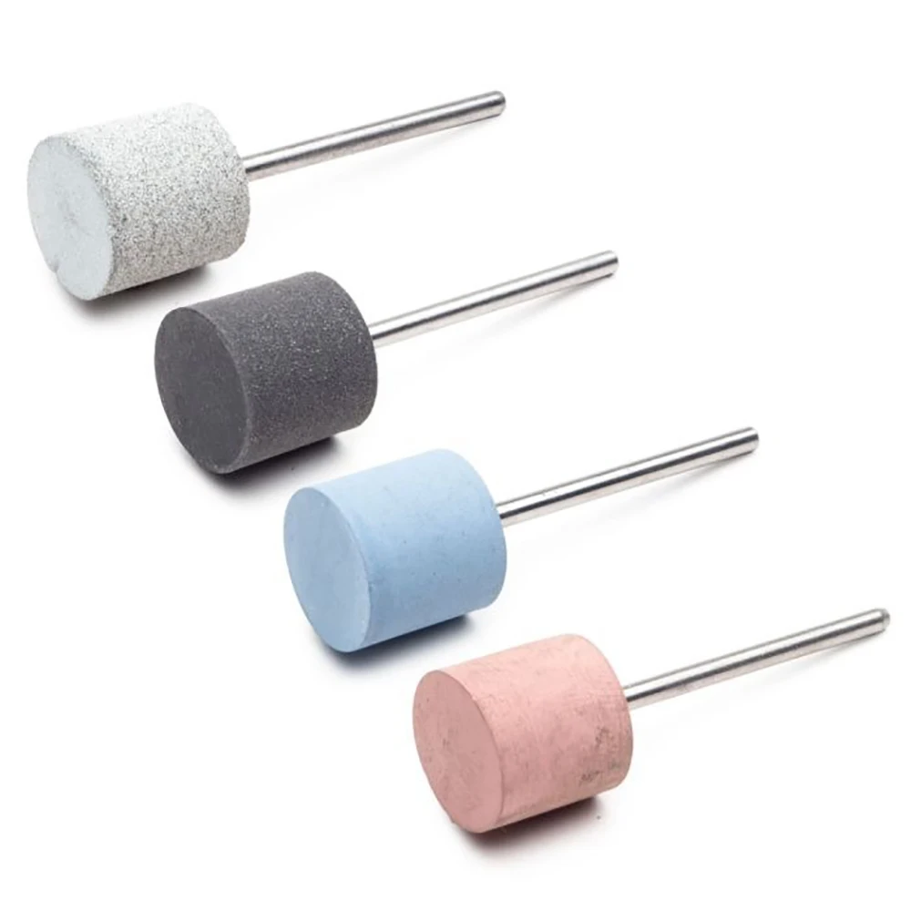 EVE Silicone Mounted Cylinder Polishers 14mm x 12mm Head Shanks 3/32” Rubber Abrasives for Jewelry Rotary Polishing