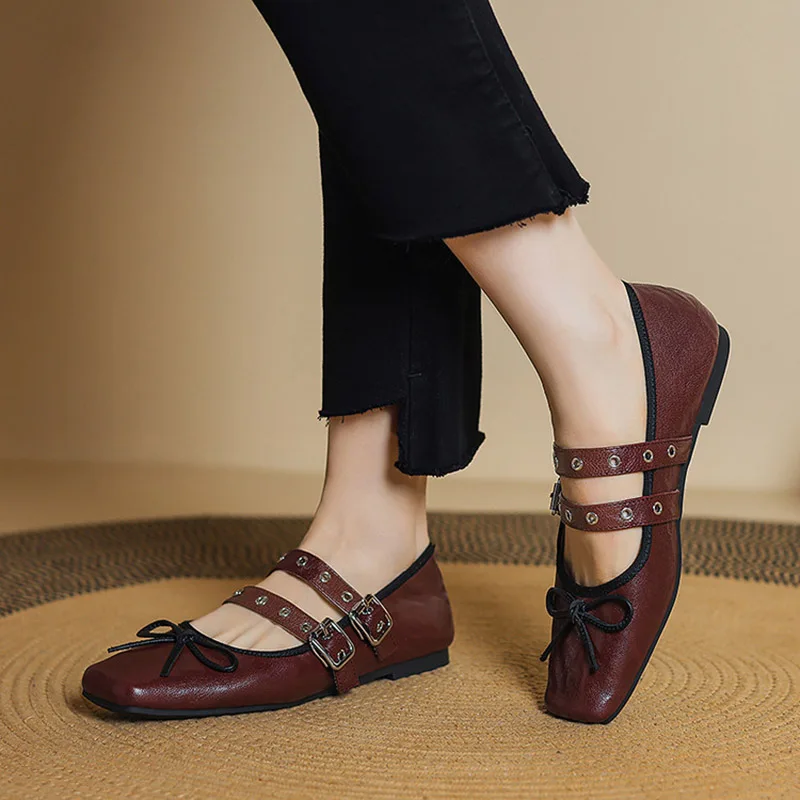 phoentin-women's-retro-genuine-leather-suqare-toe-mary-janes-ballets-shoes-2025-new-soft-flats-party-pumps-plus-size-43-ft5015