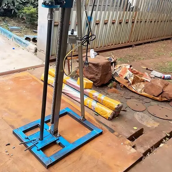 Customized Electric Handheld Water Well Drill, Vertical Stand Compact Design for Household Drilling Needs