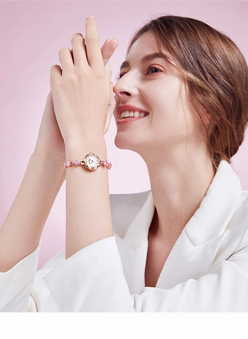 Новые модные легкие роскошные нишевые женские часы с кристаллами Fritillary, нежный тонкий браслет, женские часы с маленьким циферблатом