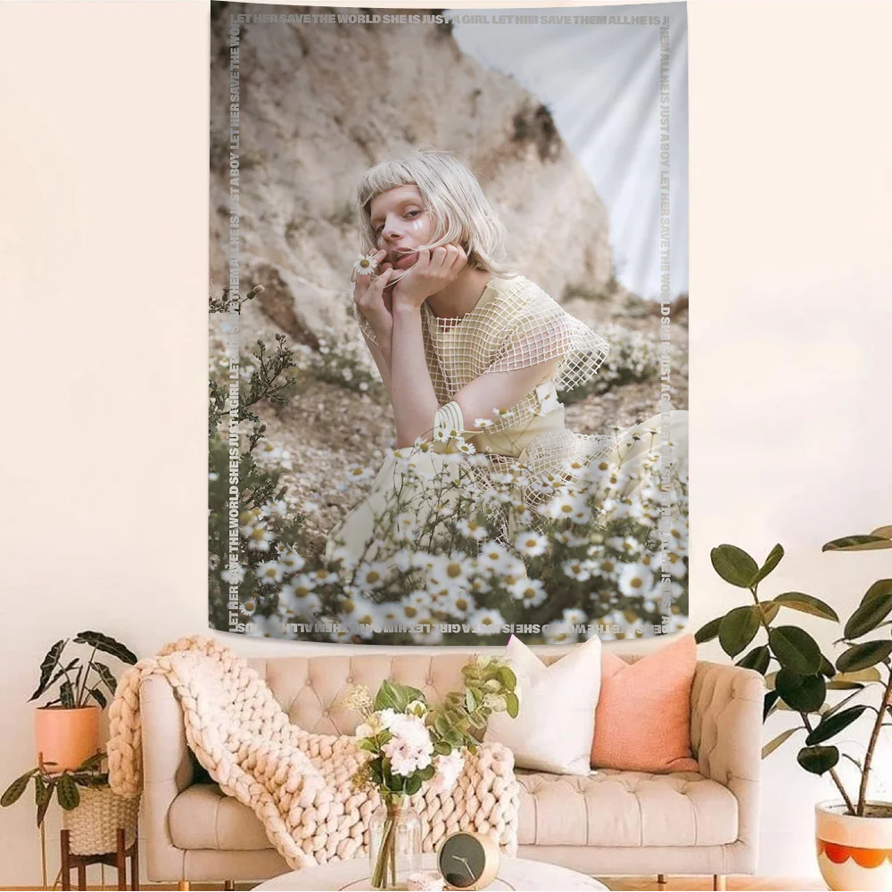 Aurora-Aksnes Singer Self-adhesive Art Poster HD Quality Wall Art Retro Posters For Home Home Decor