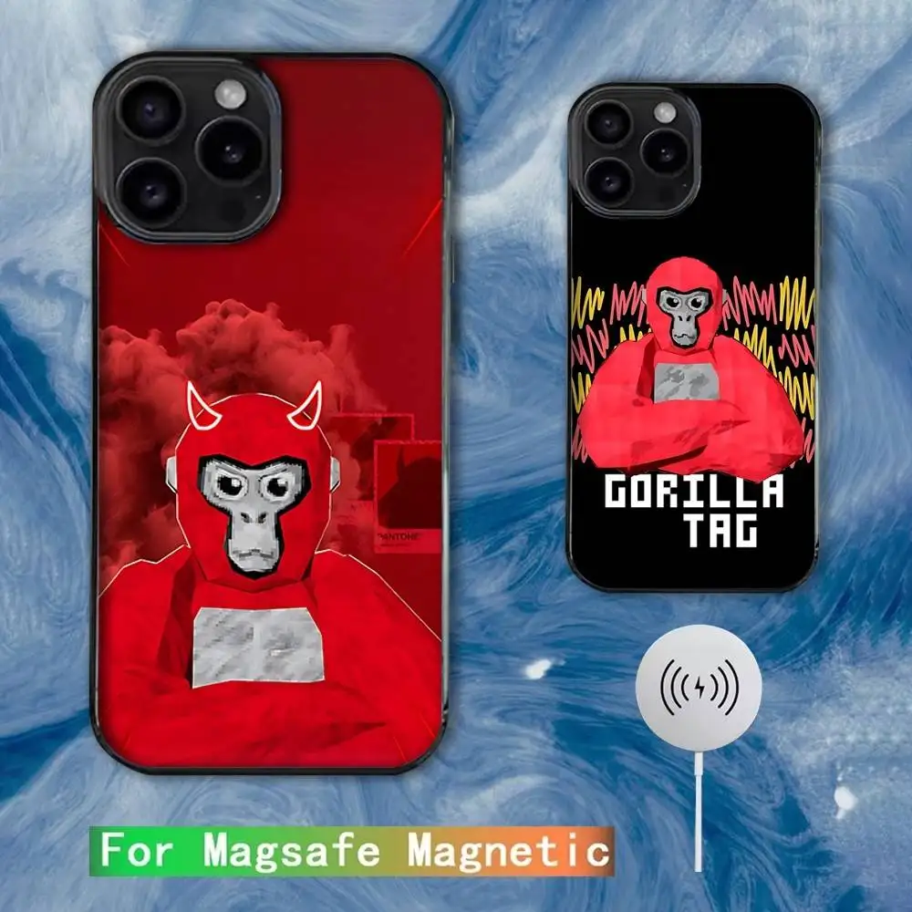 

Monkey G-Gorilla TagS Phone Case For iPhone 16e,16,15,14,13,12,11,Plus,Pro,Max,Mini Magsafe Magnetic Wireless Charging