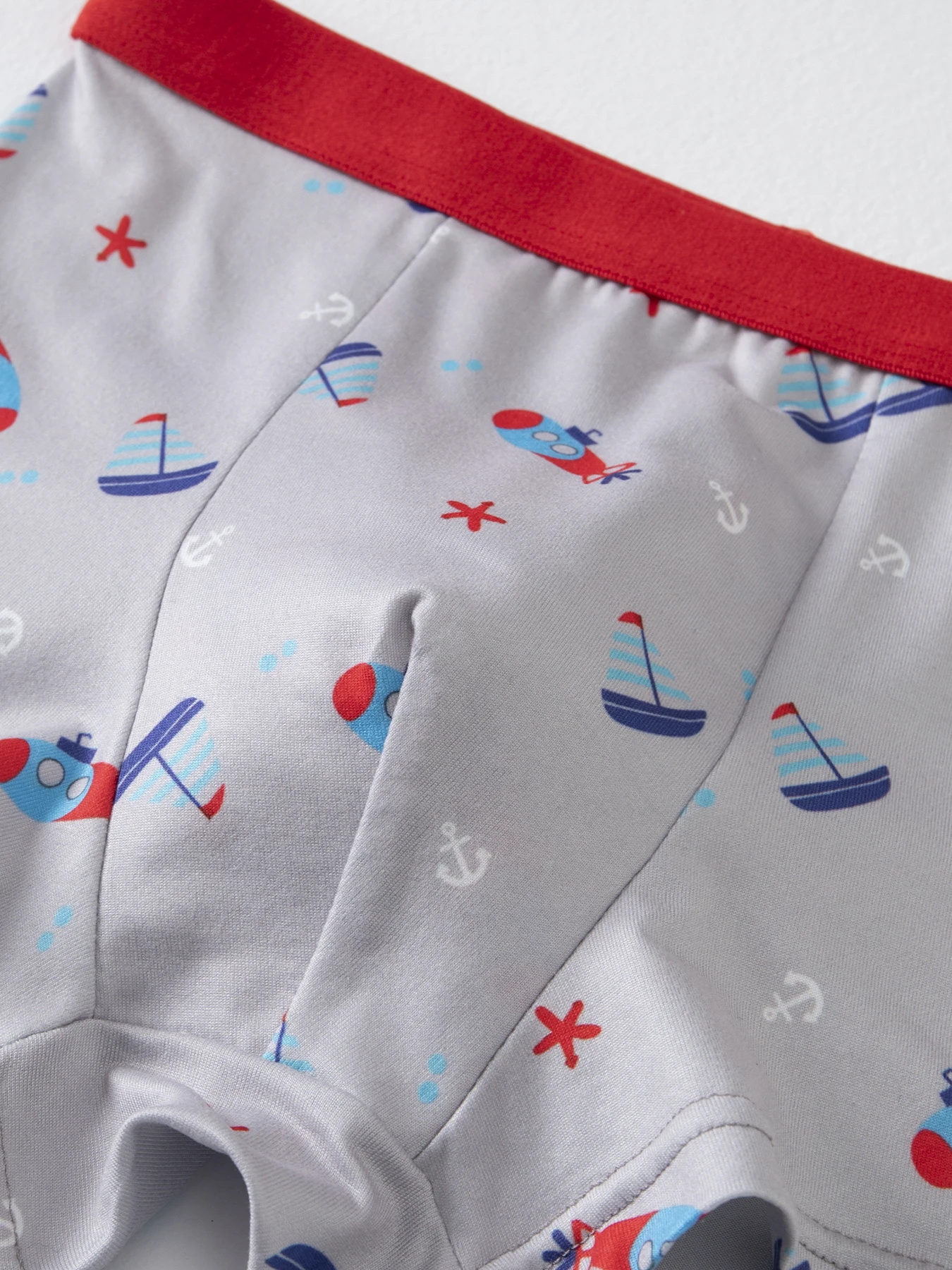 4 Stücke niedlicher Cartoon-Unterwäsche mit elastischem Bund für Jungen für alle Jahreszeiten, bequeme Boxershorts, mehrfarbige Haushalts-Shorts – Detail 18