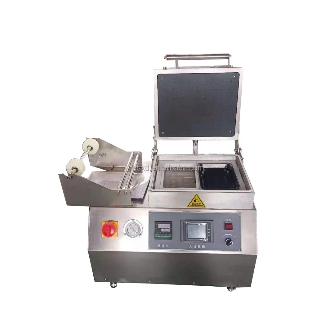 

Double Chamber Vacuum Packaging Sealing Machine Meat Tray And Map Vacuum Skin Sealer Packaging Machine For Food Packing Storage
