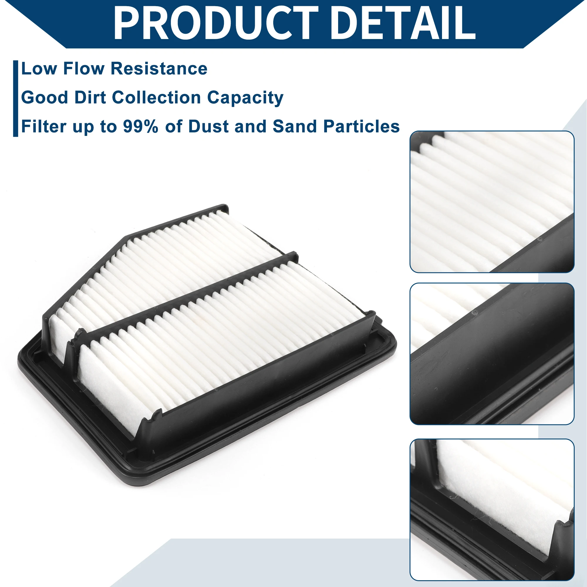 

X Autohaux автомобильный воздушный фильтр двигателя No17220R1AA01 для Honda Civic 1.8L 12-15 долговечный фильтрующий элемент воздухоочиститель 2 шт.