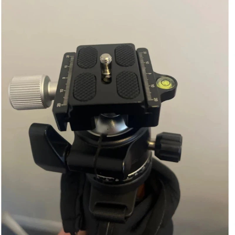 薄型アルミニウム合金ボールヘッド三脚マウント、エクストラクイックリリースプレート付き、360度回転-°-回転可能なカメラボールヘッド（dslr用）