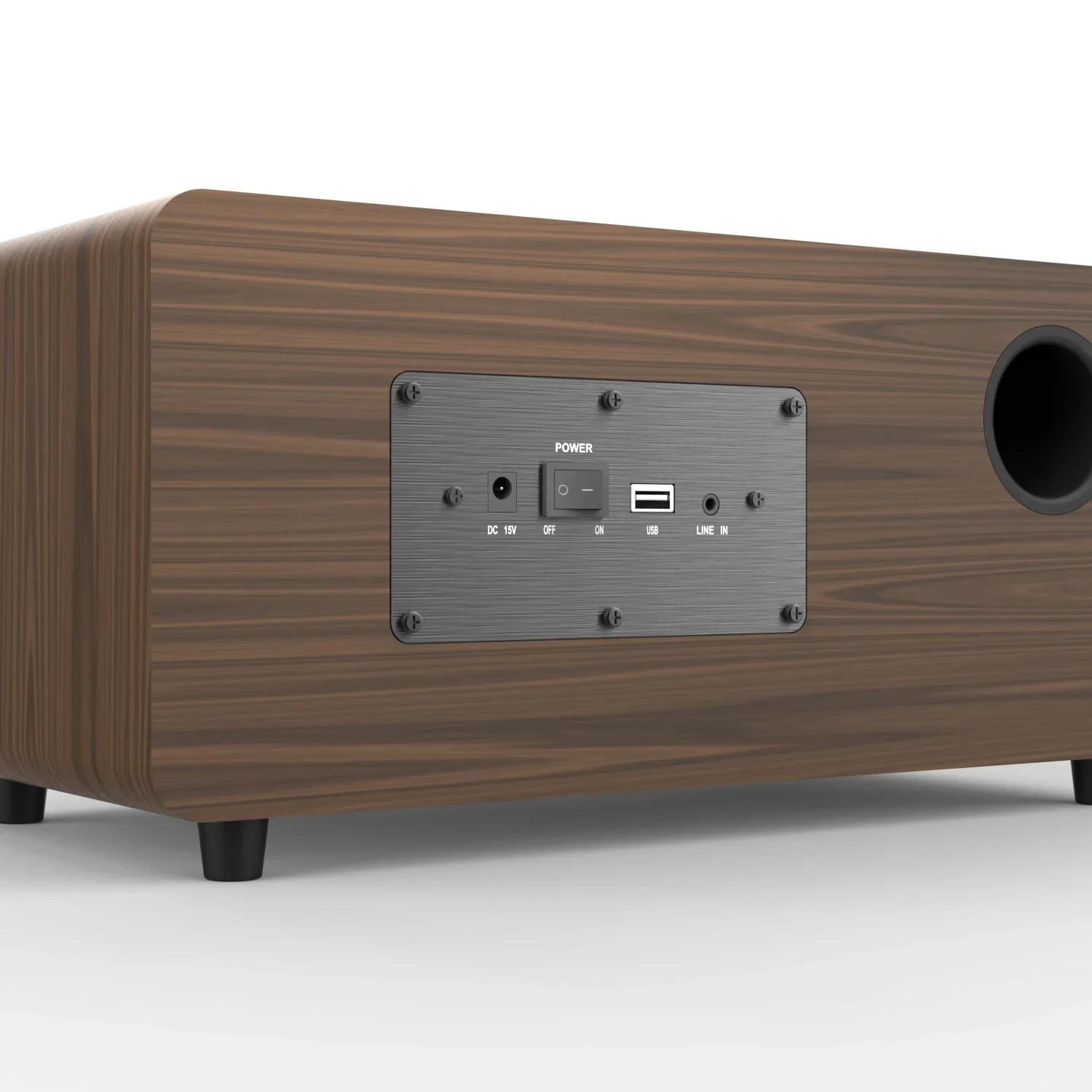 

Cyboris BS-005 TV SoundBar 2.1 Blue-tooth Vintage Speaker 5.3 Home Theater Sound System Wooden Sound Bar Subwoofer Wireless Aux