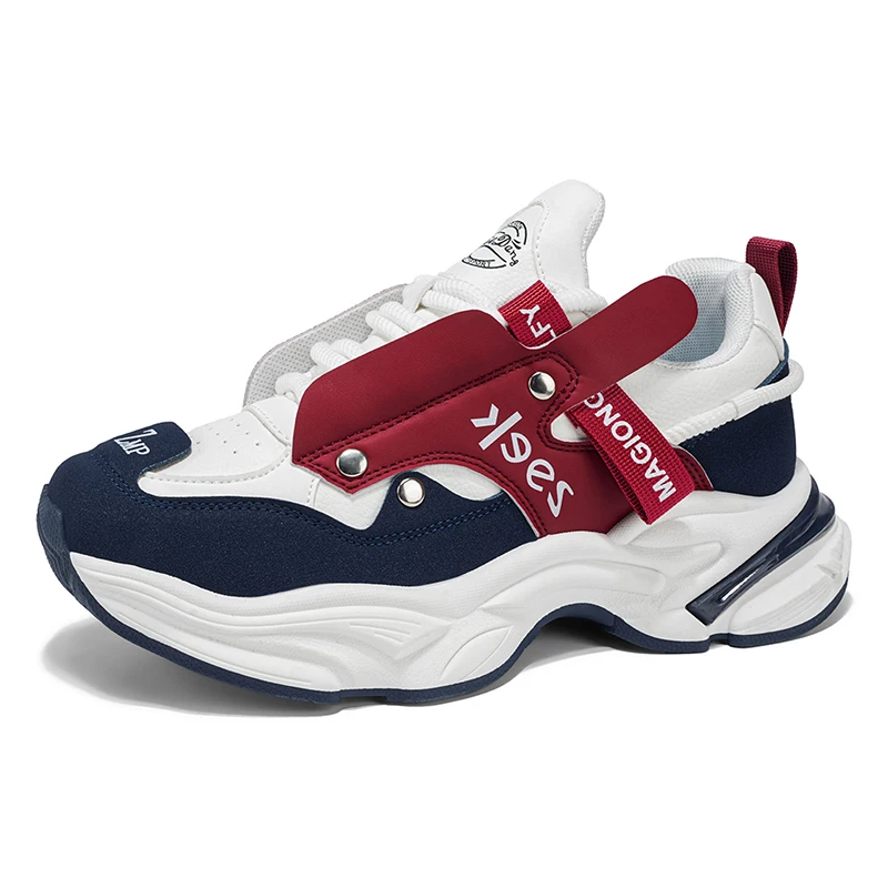 

Men's Shoes New Style Men Sport Large Size Breathable Lightweight Sneakers Trendy Thick Comfort Sole Anti-slip Running Shoes