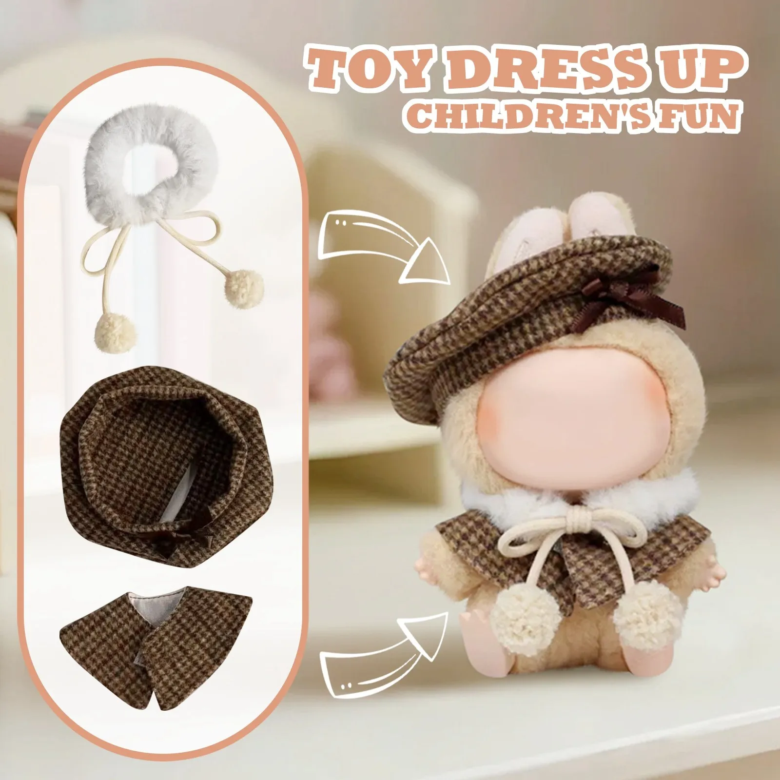 

A Universal Shawl Set For Party Kids Dressed In Clothes And Dolls Small Clothes Children's Toys Birthday Gift