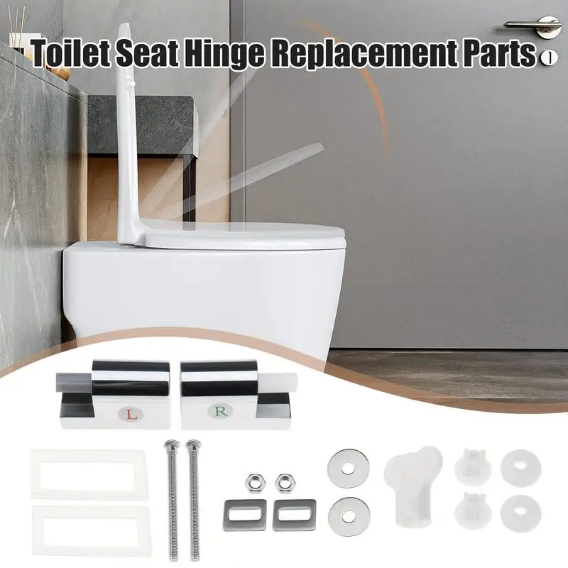 Toilet Seat Hinge High Strength Toilet Seat Replacement Parts Toilet Lid Seat Hinges Easy Install Toilet Seat Fittings Toilet
