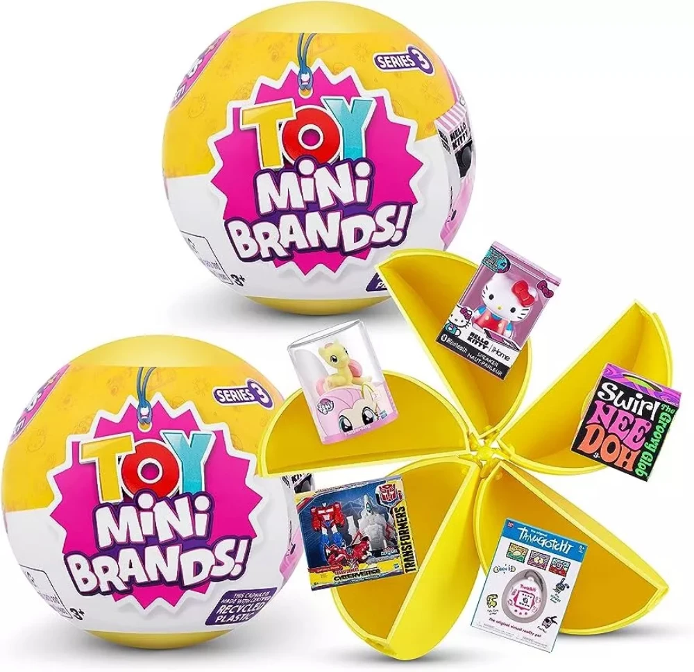 

Zuru 5 Surprise Toy Mini Brands Series 3 Yellow Balls NEW 2023 Mystery Blind Box Series 3 Kittyball Original Miniature Toy
