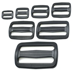 10pcs Plastic Buckles for Straps 5/8 inch-2 Inch Tri-Glide Slide, Plastic Slide Clip Heavy Duty Adjustable Webbing