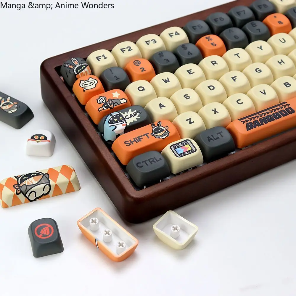 

Аниме Zenless Zone Zero The Bangboo, клавиатура для косплея, колпачки для клавиш с героями мультфильмов, механические колпачки для клавиш Kforce Dye, сублимационный подарок