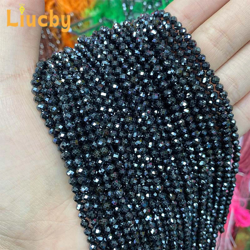 Blackzircon Mini Beads for Jewelry Making DIY Unisex Transparent Crystal Advanced Sense Bracelet Keepsake Crafts 15' Strand 2/3M